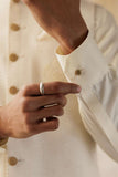 Deepak Perwani - Boski Kurta Shalwar For Men - Off White - 2 Piece