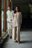 Deepak Perwani - Calista Silk Embroidered Suit For Women - Gold - 2 Piece