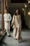 Deepak Perwani - Calista Silk Embroidered Suit For Women - Gold - 2 Piece