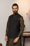 Deepak Perwani - Boski Linen  For Men - Mehndi Green - 2 Piece