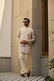 Deepak Perwani - Chikan Kurta Pajama For Men - Gold - 2 Piece