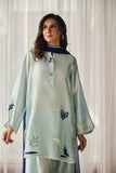 Deepak Perwani - Virelle Silk Embroidered Suit For Women - Ice Blue - 2 Piece