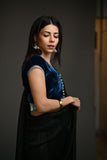 Maheen Khan - SAPPHIRE - Dark Blue - Pure Silk Velvet - 1 Piece