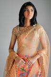 Maheen Khan - TANGERINE DREAMS BLOUSE - Coral Pink - SILK & TISSUE - 1 Piece