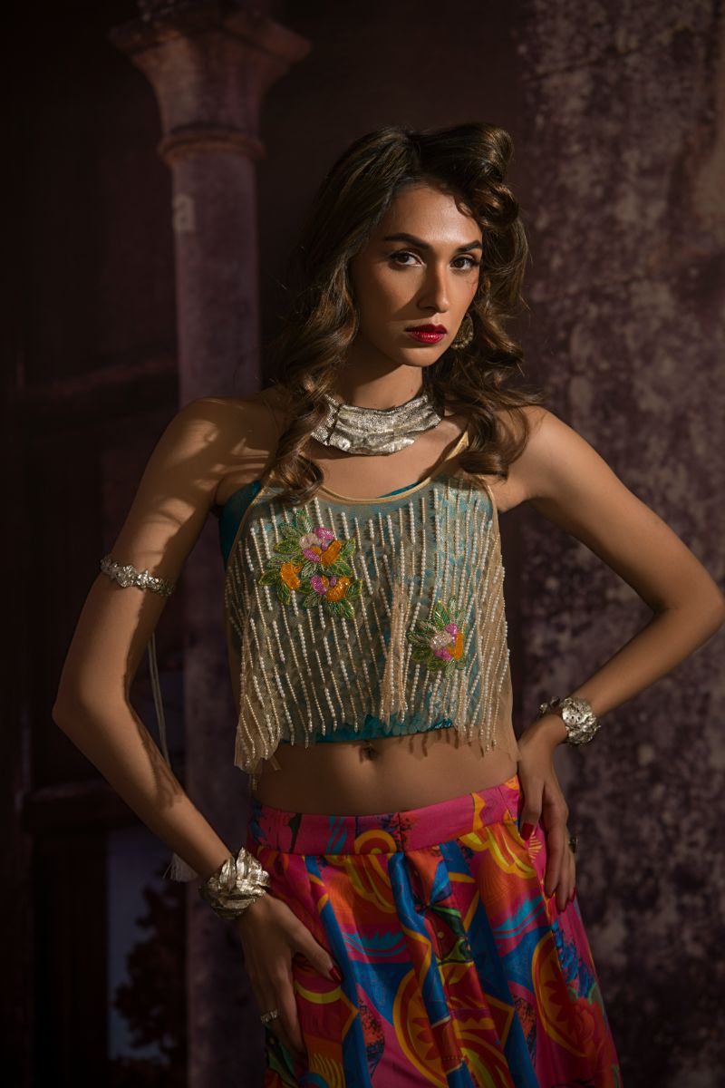 Maheen Khan - VALENTINA - Multi - Pure Raw Silk