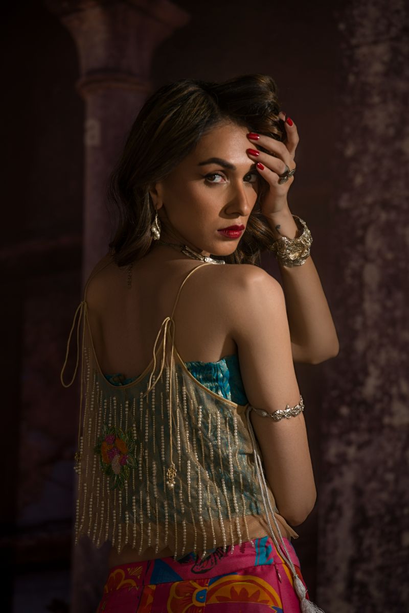 Maheen Khan - VALENTINA - Multi - Pure Raw Silk