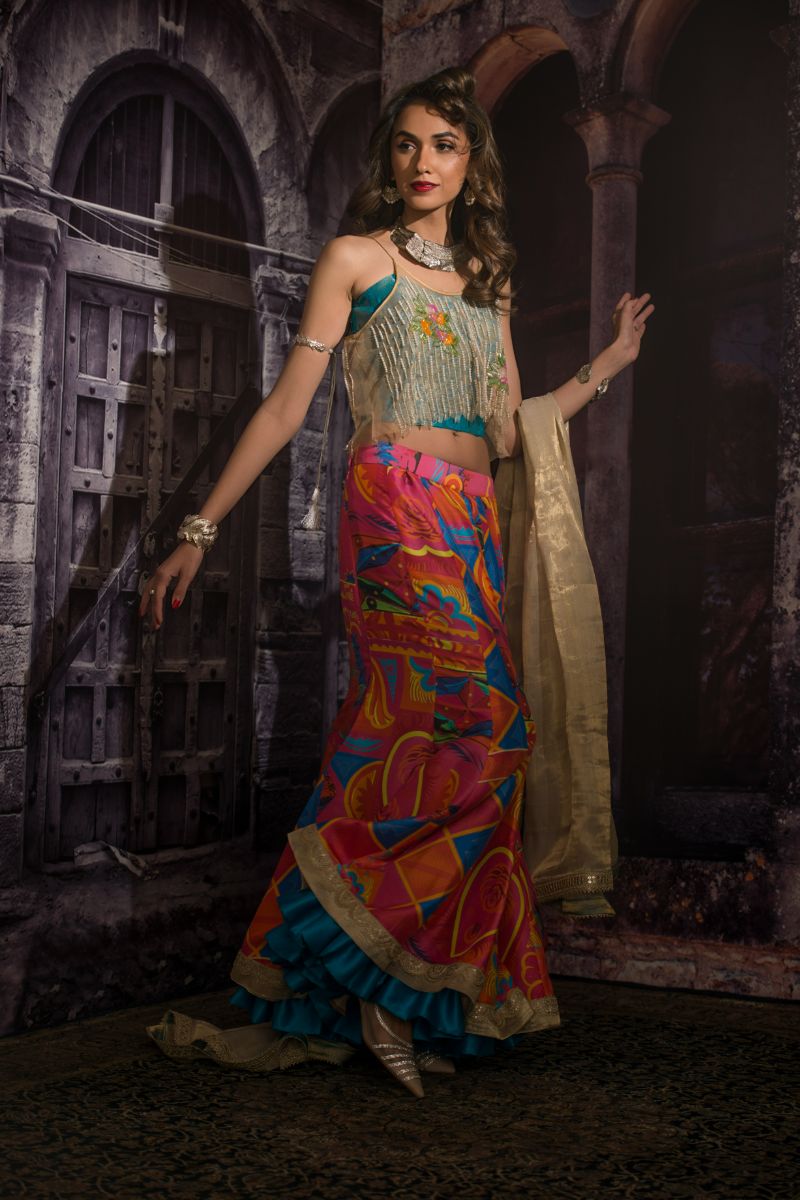 Maheen Khan - VALENTINA - Multi - Pure Raw Silk