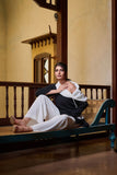 Maheen Khan - MINA - Crepe - Black & White - 1 Piece
