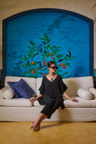Maheen Khan - ALIYE - Crepe - Black - 1 Piece