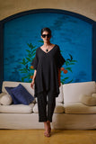 Maheen Khan - CALA - Crepe - Black - 1 Piece