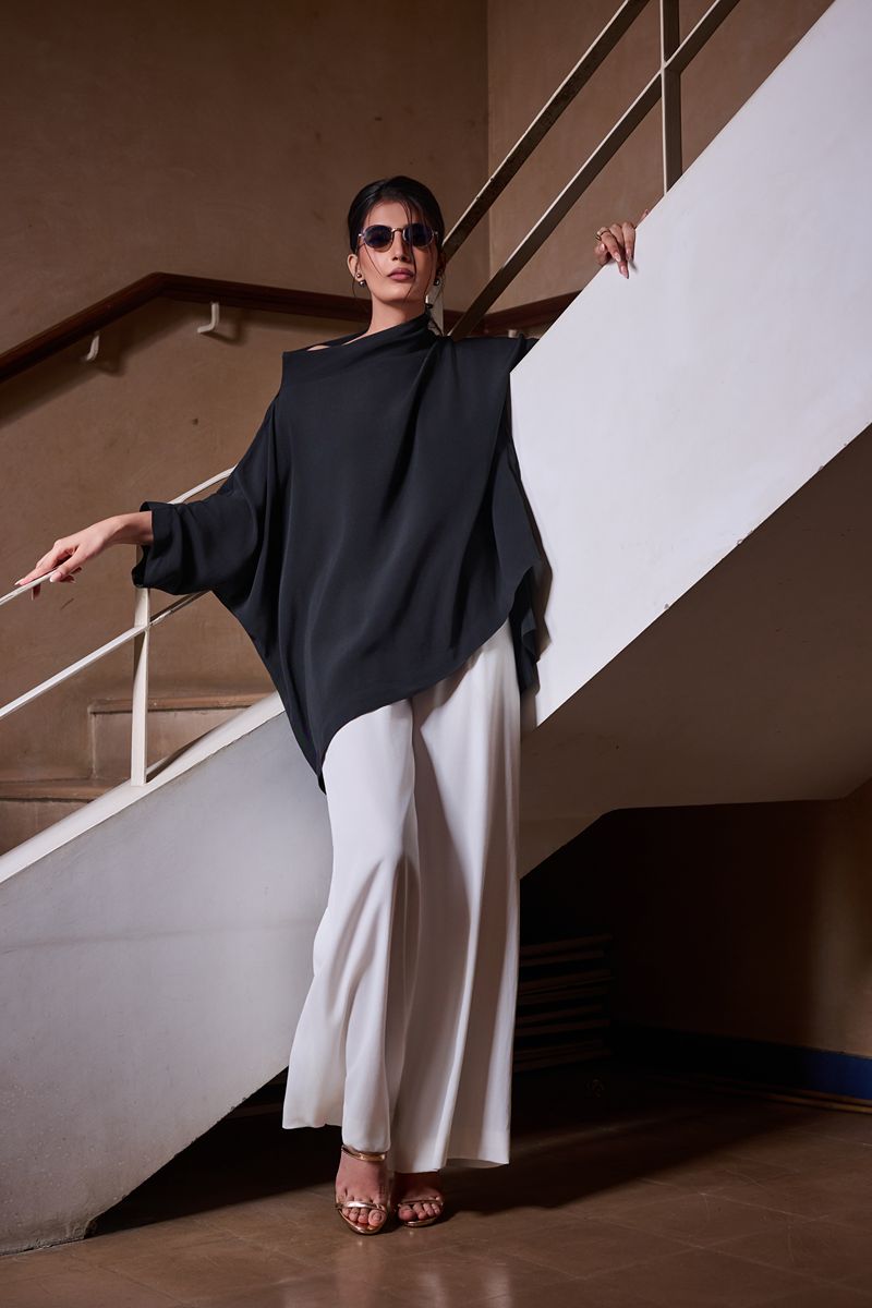Maheen Khan - MIA - Crepe - White - 1 Piece