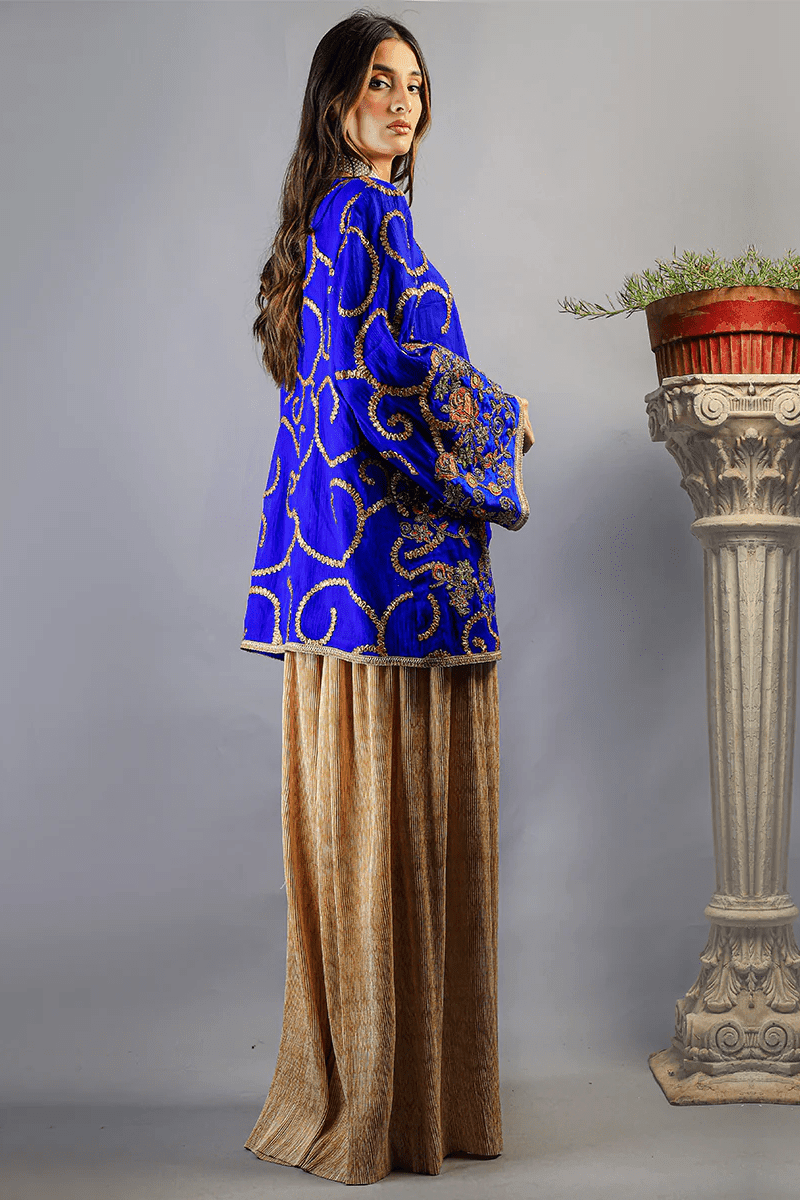 Huma Adnan - Mahgul - Chiffon - Blue - 2 Piece - Studio by TCS
