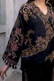 Shamaeel - Midnight Angrakha - Viscose Silk/Organza