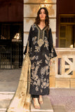 Shamaeel - Noir Gulzar - Viscose Silk/Cotton Silk