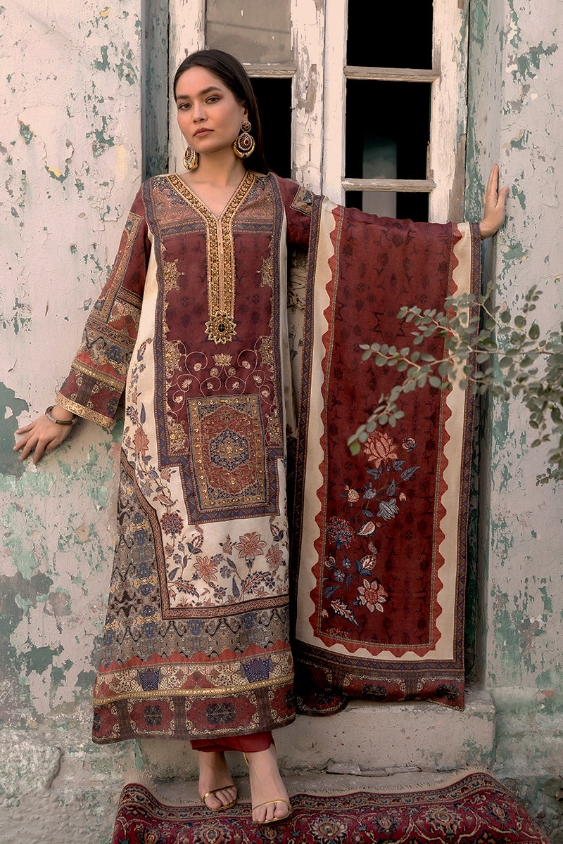 Shamaeel - Saffron Tapestry - Viscose Silk/Cotton Silk