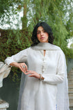 Reema Ahsan - Maliha  - White - Viscose & Organza - 3 Piece