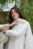 Reema Ahsan - Maliha  - White - Viscose & Organza - 3 Piece