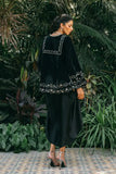 Sania Maskatiya - Mavi - Velvet & Charmeuse - ebony - Shirt & Shalwar - 2 Piece