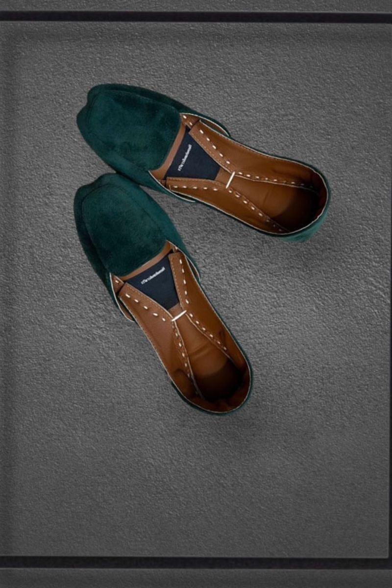 Hemo Handicraft - Mint Green Loafer - Velvet - Studio by TCS