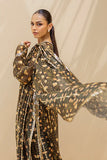 Sania Maskatiya - Minza Cotton Net Suit For Women - Ebony - 3 Piece