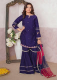 Modest - Chiffon Embroidered Gharara For Girl -  3 Piece