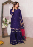 Modest - Chiffon Embroidered Gharara For Girl -  3 Piece