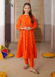 Modest - Cotton Suit For Girl - Orange - 3 Piece