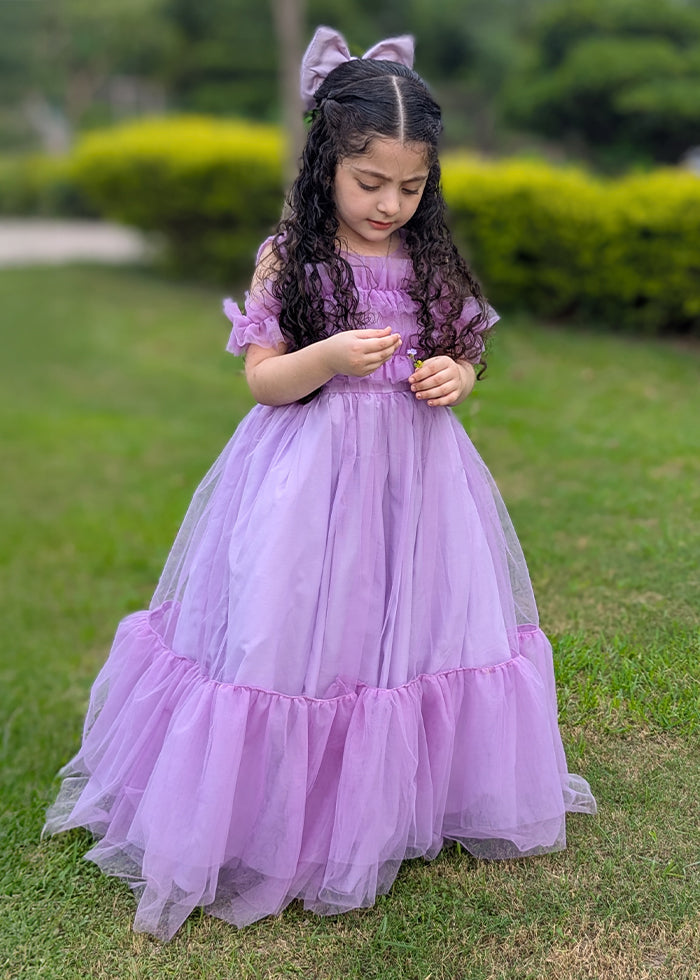 Modest - Lavender Bloom - Net - 1 Piece Frock