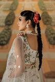Fozia Khalid - Mu dikhai - Net - Off-white - 3 Piece