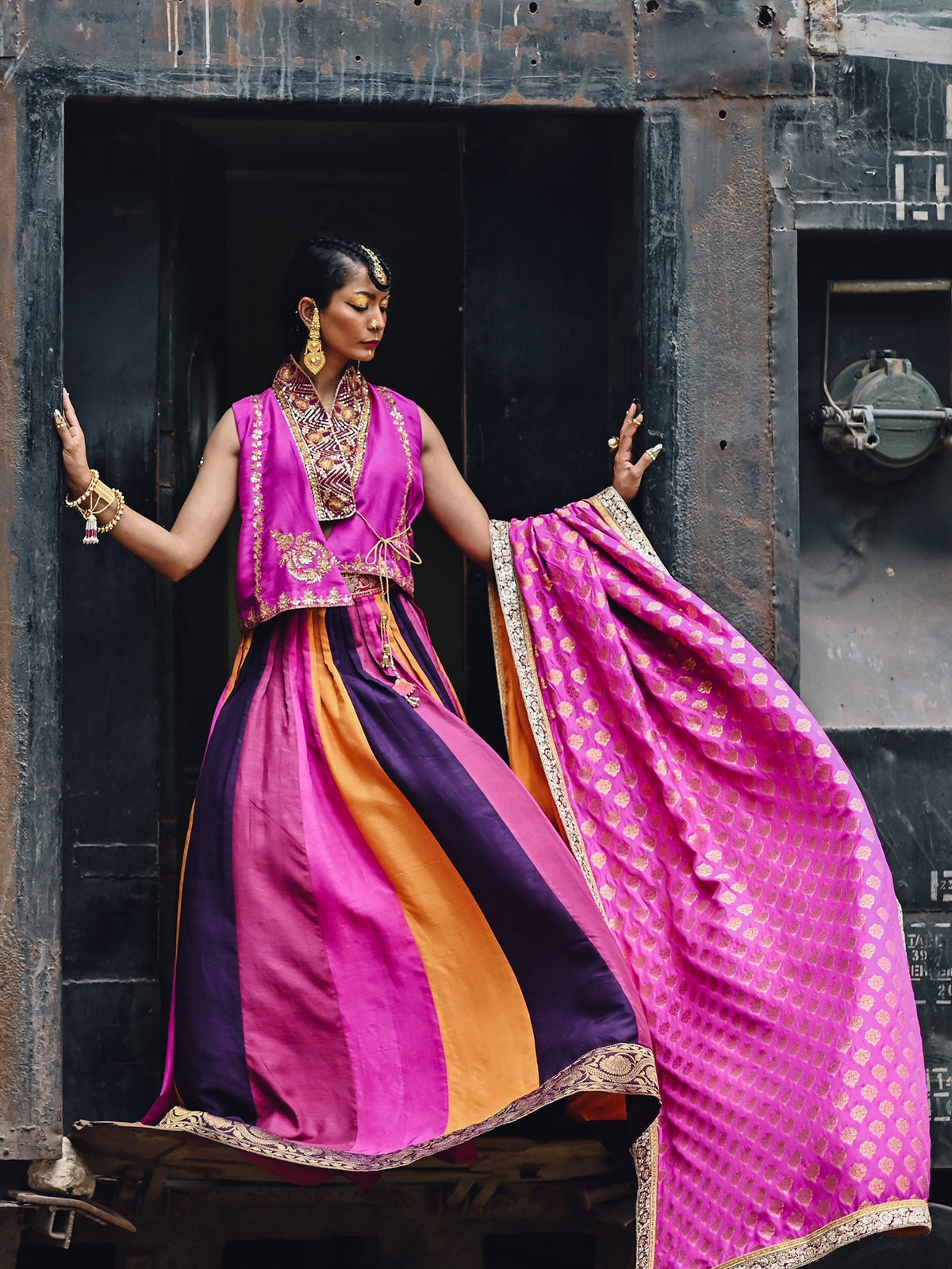 Sanam Chaudhri SUDHA Gharara Pink 1 Piece