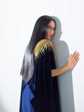 Sanam Chaudhri NEFERTITI Saree Blue 2 Piece