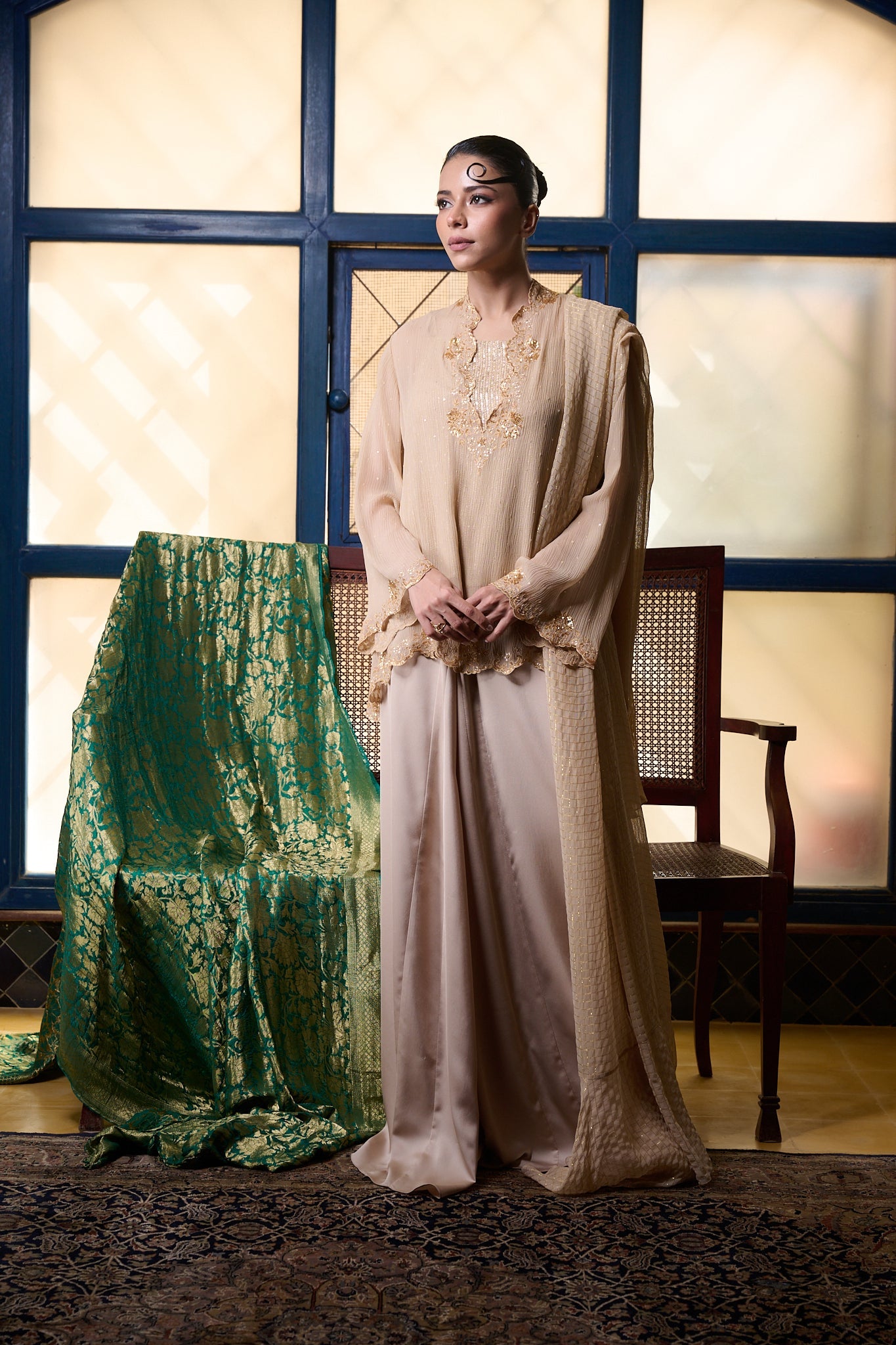 Maheem Khan - Layla - BIEGE - CHIFFON - 3 Piece