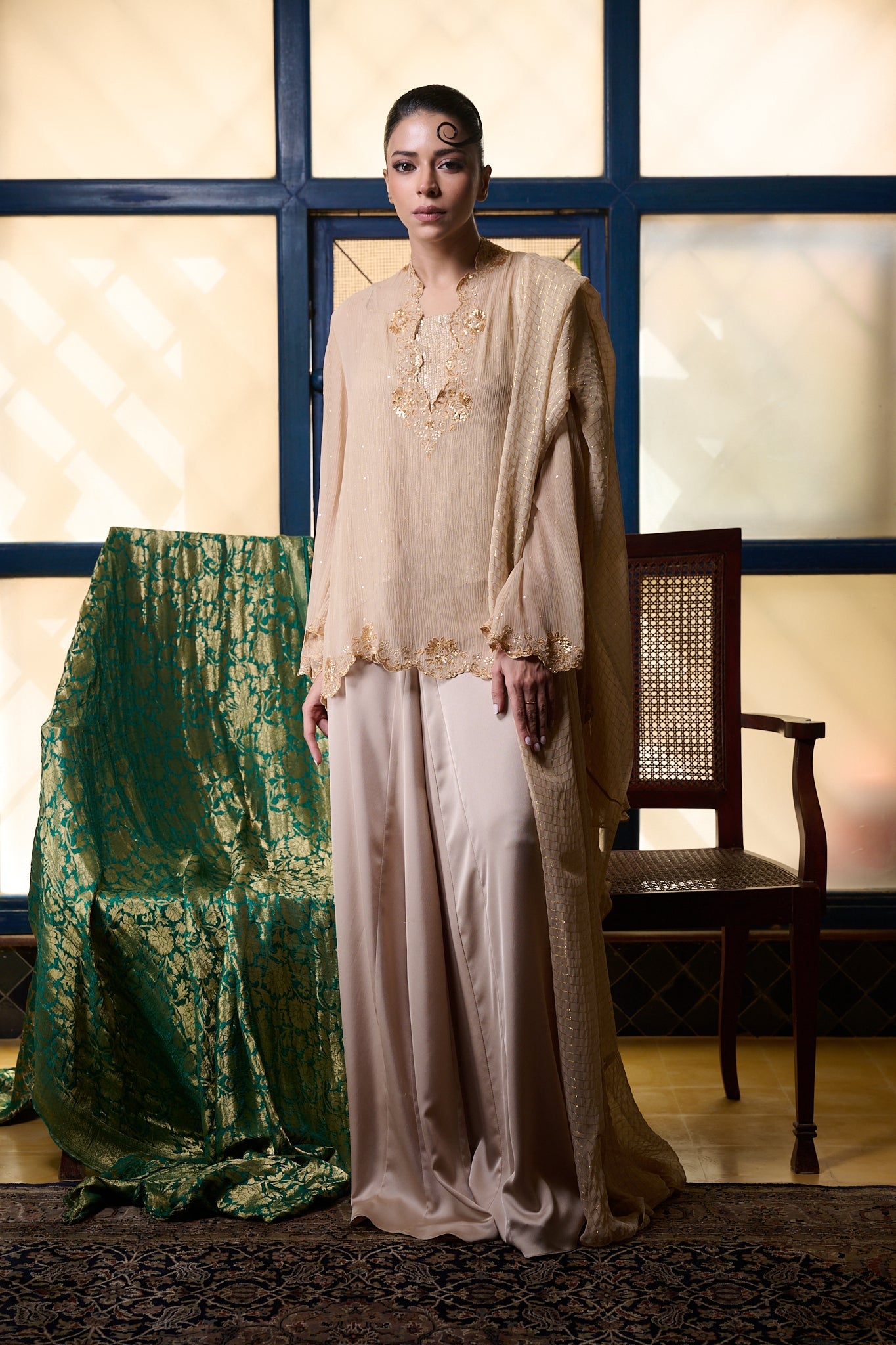 Maheem Khan - Layla - BIEGE - CHIFFON - 3 Piece