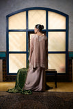 Maheem Khan - Venetian Lace  - DUSTY PINK - BLENDED SILK - 3 Piece