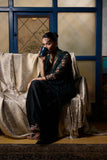 Maheem Khan - Emerald / Black Chantilly Cape Jacket - EMERELED - CHANTILY LACE - 1 Piece