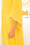 Anayra Amal - Naqsh Grip Georgette Hand Work Suit For Women - Yellow - 2 Piece