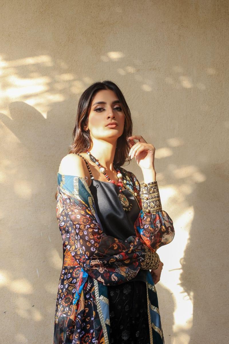 Huma Adnan - Neeva - Chiffon - Black - 1 Piece - Studio by TCS