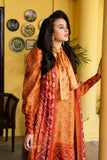 Maria Osama Khan - Nehr  - Bright Orange - Lawn & Tissue silk - 3 Piece