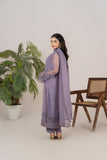 Laleen - Noorah Organza Suit For Women - Purple - 3 Piece