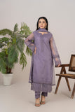 Laleen - Noorah Organza Suit For Women - Purple - 3 Piece
