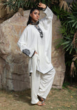 Huma Adnan - Nureyah - White - Linen - 2 Piece