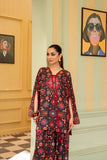 Maria Osama Khan - Georgette & Tissue Silk Eliora Suit For Women - black - 3 Piece