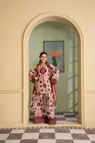 Maria Osama Khan - Georgette & Tissue Silk Daisy Suit For Women - offwhite - 3 Piece