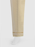 Oaks - Women Beige Lawn Trouser  - 1 Piece