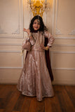 Cheeco Chic - Tissue Silk Lehanga For Girl - Peach - 3 Piece