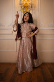 Cheeco Chic - Tissue Silk Lehanga For Girl - Peach - 3 Piece