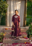 Cheeco Chic - Cotton Silk Frock For Girl - Plum - 3 Piece