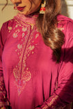Omal by Komal - Sanam - Magenta - Lawn & Chiffon - 3 Piece