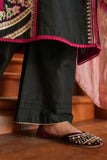 Omal by Komal - Taaj - Black - Lawn & Chiffon - 3 Piece