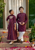 Cheeco Chic - Cotton Silk Waistcoat For Boy - Plum - 1 Piece